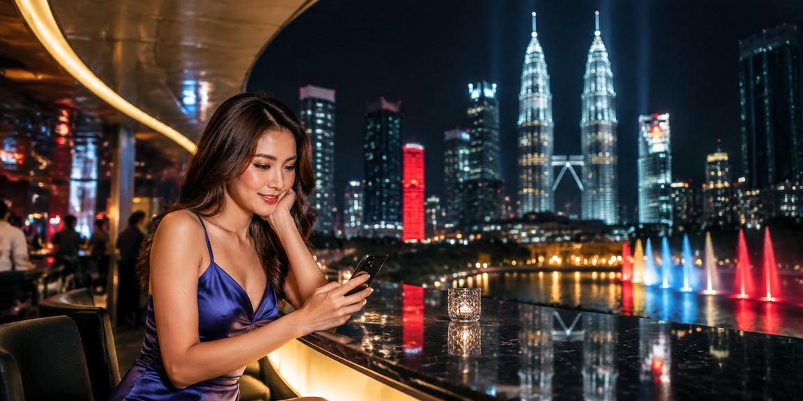 Pengguna di Kuala Lumpur menggunakan aplikasi kasino mudah alih y11 pada telefon Android